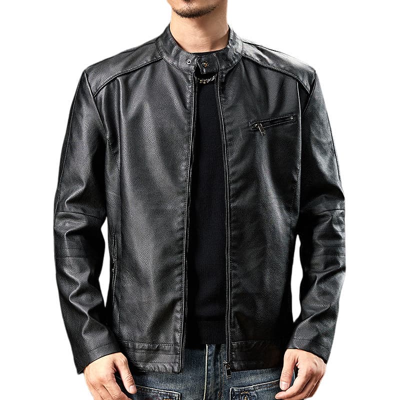 【dme】 dme Basic Zip Leather Jacket