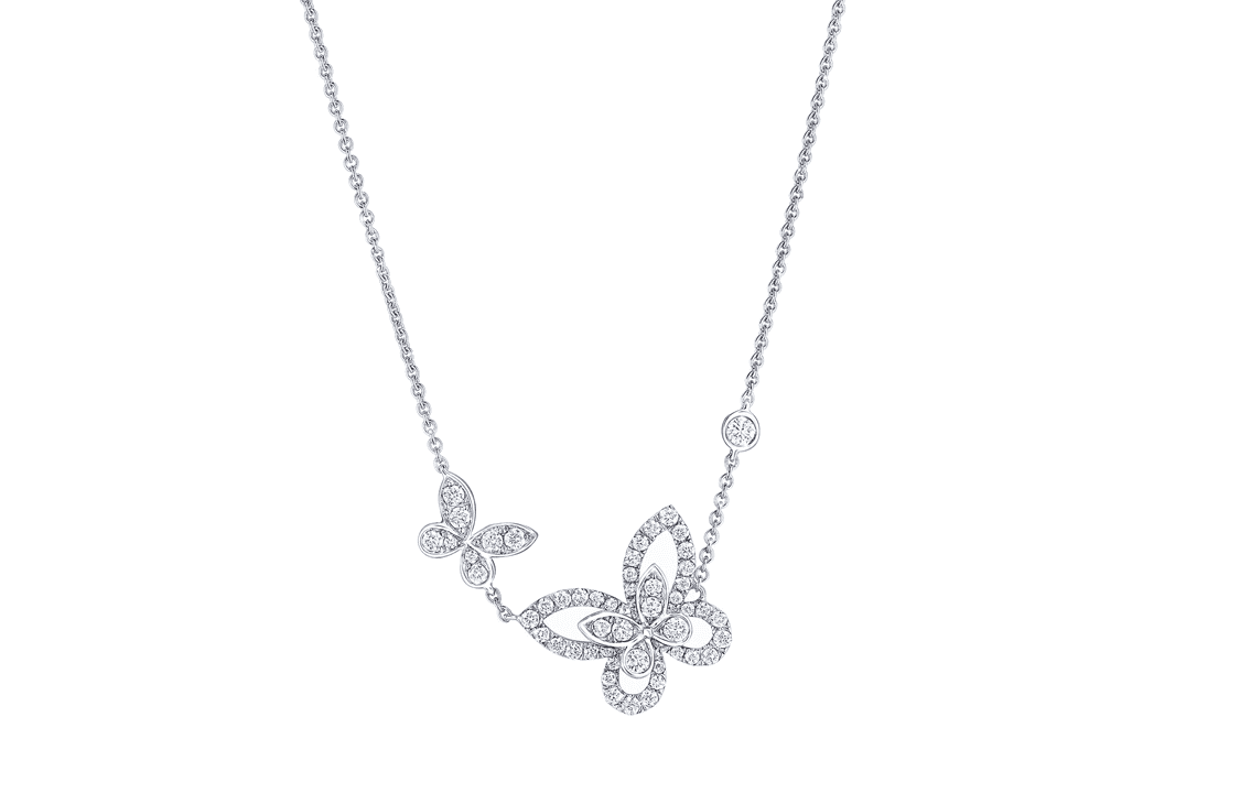 Graff Butterfly Series Diamond Pendant Necklace