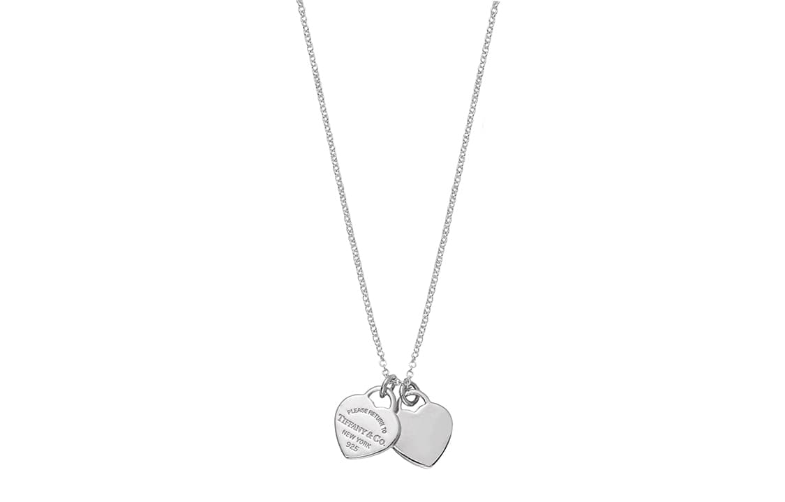 TIFFANY & CO./蒂芙尼 Tiffany & Co. Return to Tiffany Mini Double Heart Pendant Necklace