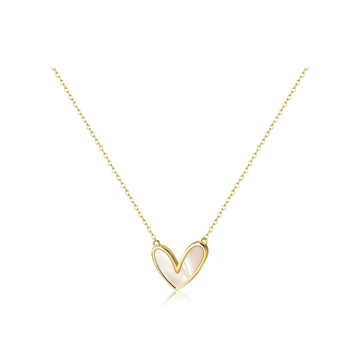 CMFY Heart Pendant Necklace S925 Silver