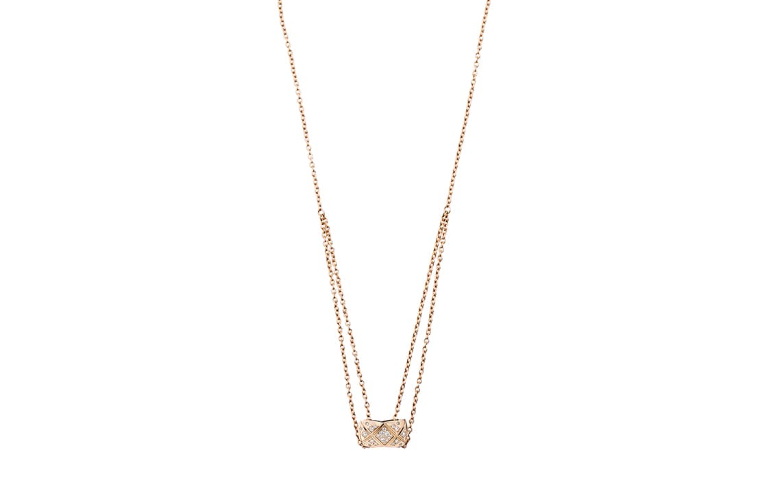CHANEL Coco Crush Necklace Belge Rose Gold