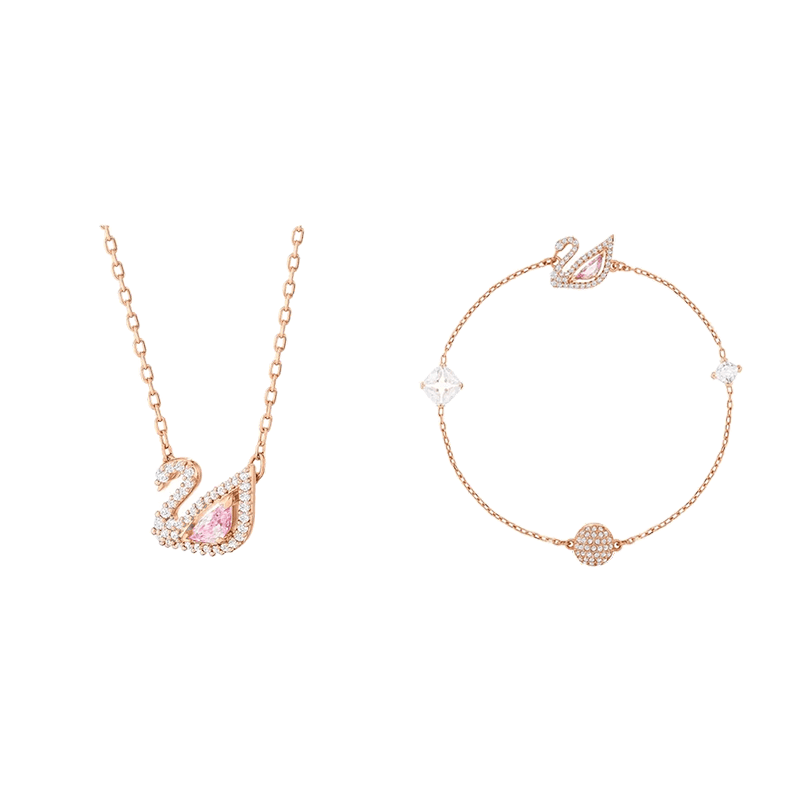 Swarovski/施华洛世奇 Swarovski Pink Swan Set