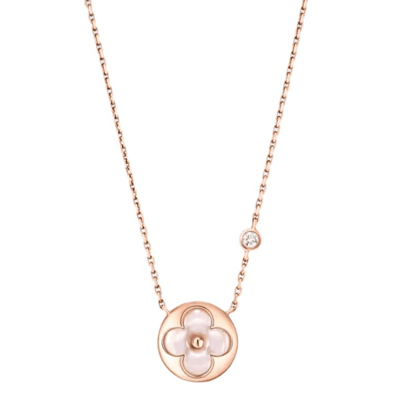 LOUIS VUITTON/路易威登 Louis Vuitton 18K Rose Gold Pearl Diamond Necklace
