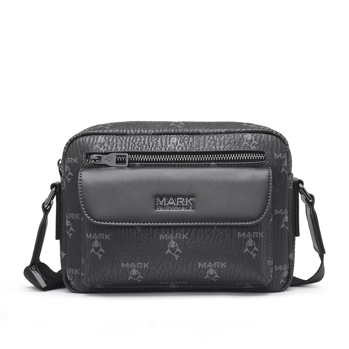 马克华菲/FAIRWHALE FAIRWHALE Shark Print Crossbody Bag
