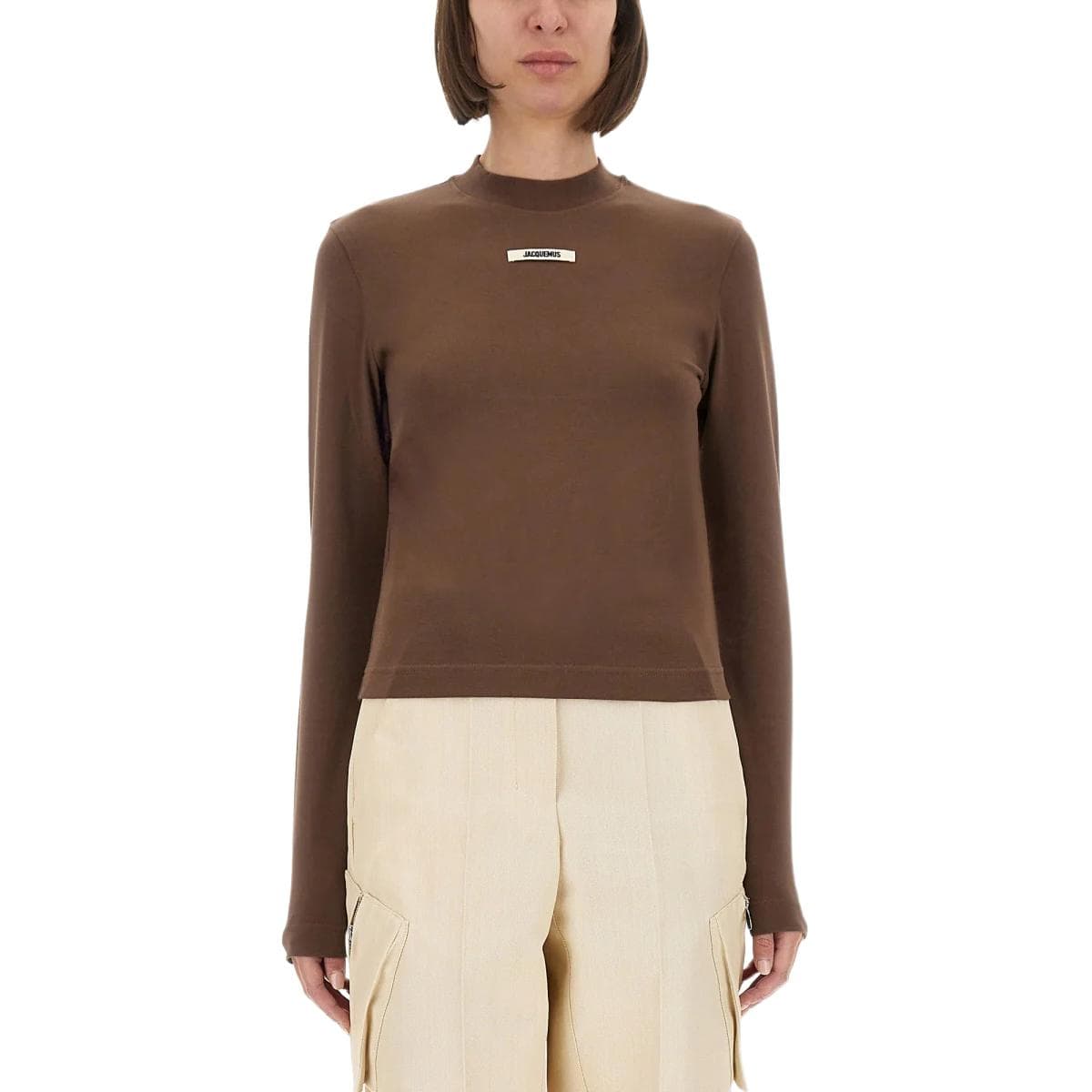 Jacquemus Crewneck Long Sleeve Tee Women