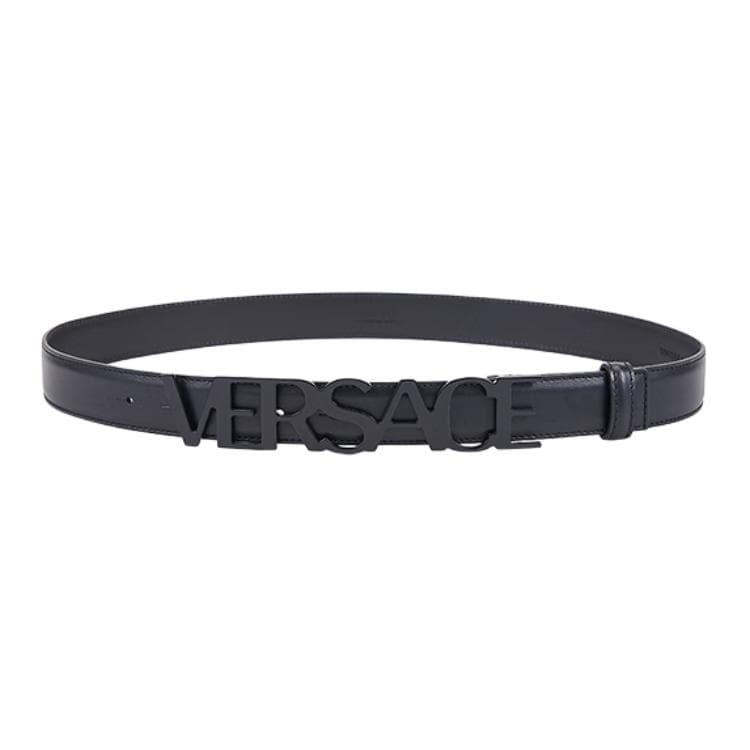 VERSACE/范思哲 Versace Leather Belt Black 3CM