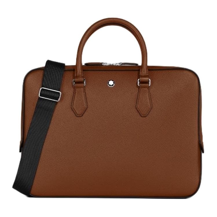 MONTBLANC/万宝龙 Montblanc Meisterstück Classic Leather Briefcase Maple Brown