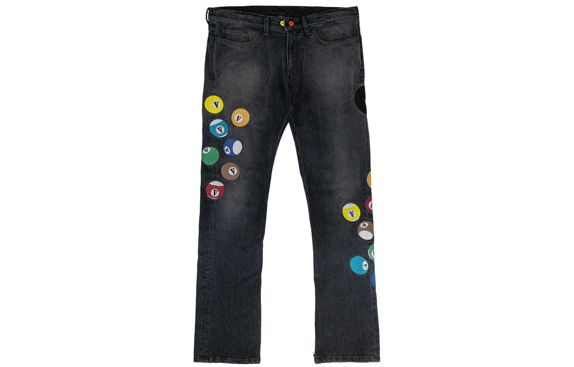VLONE TSFF Black Pool Embroidered Straight Jeans