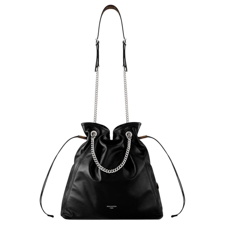 LOUIS VUITTON/路易威登 Louis Vuitton Chain Strap Tote Black
