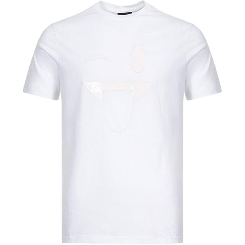 EMPORIO ARMANI/阿玛尼 Emporio Armani Printed Cotton T-Shirt White