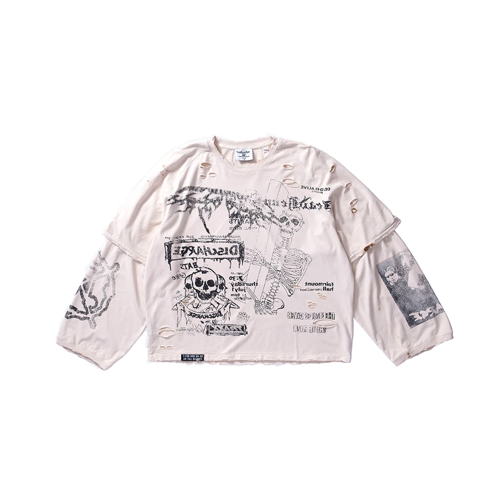 FREE WORLD ORDER Punk Skull Tee