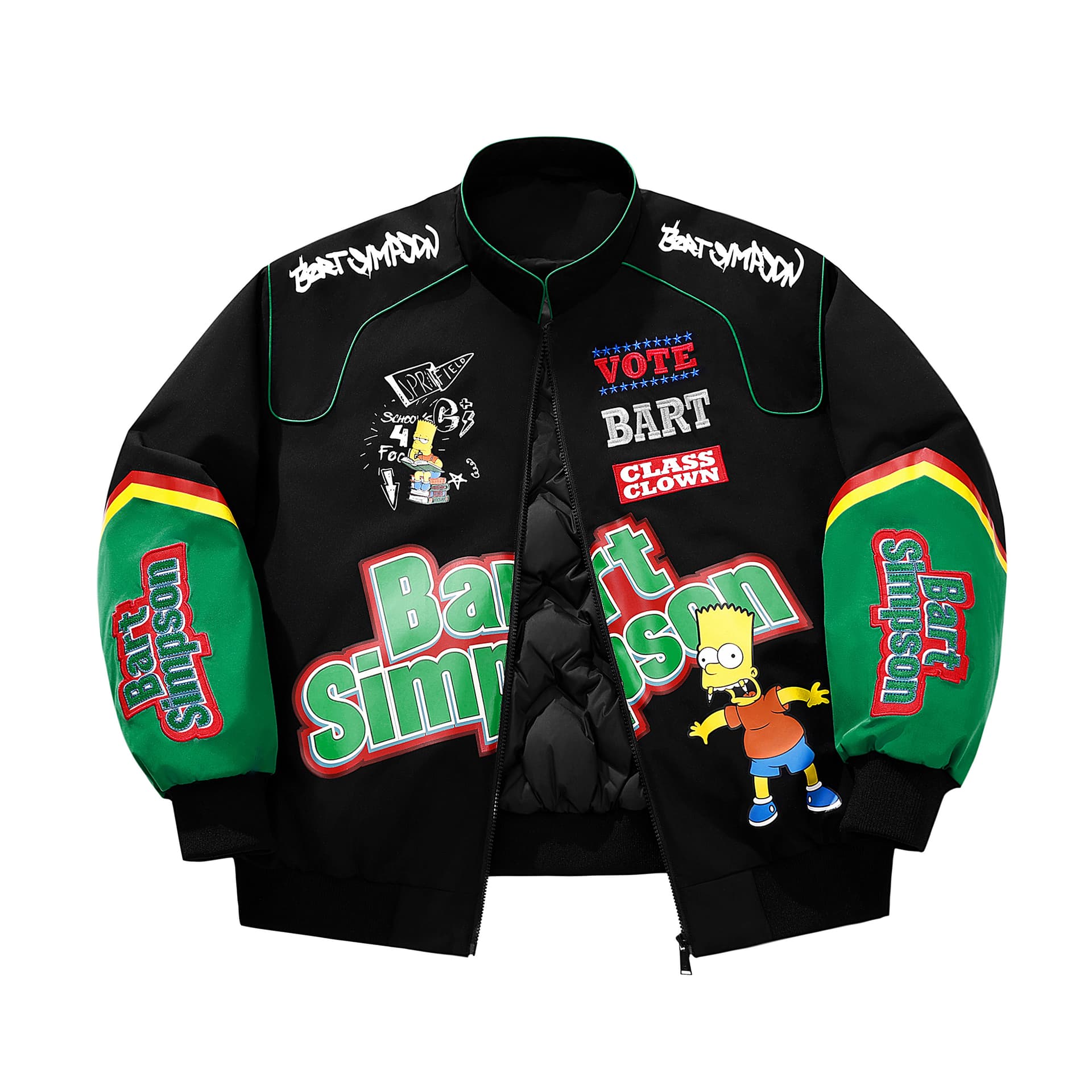The Simpsons/辛普森一家 The Simpsons Racing Patchwork Down Jacket
