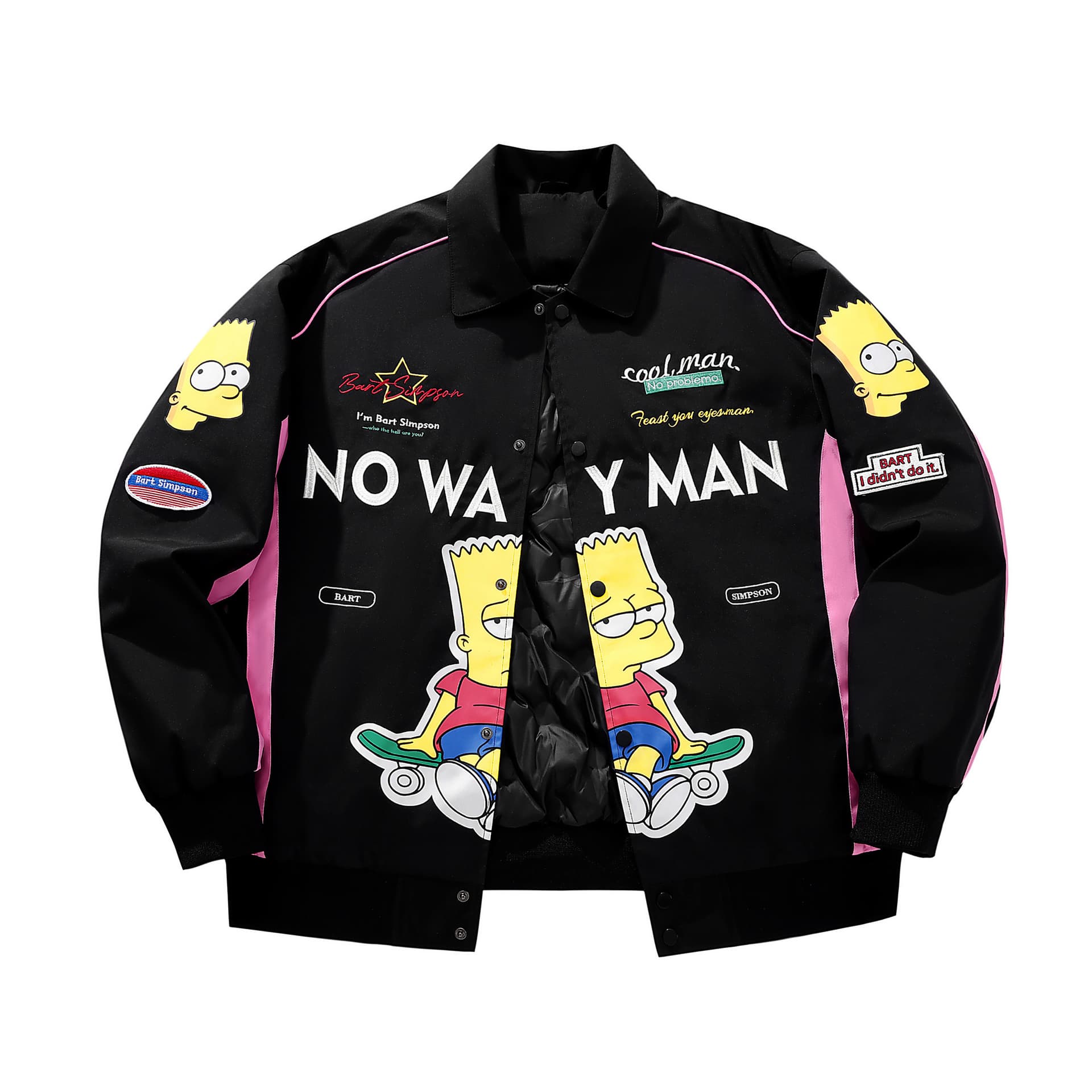 The Simpsons/辛普森一家 The Simpsons Cartoon Graffiti Down Jacket