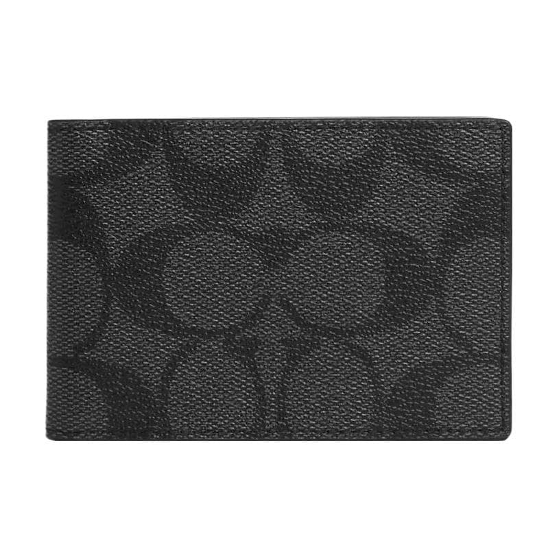 COACH/蔻驰 COACH Billfold Wallet 10 Black
