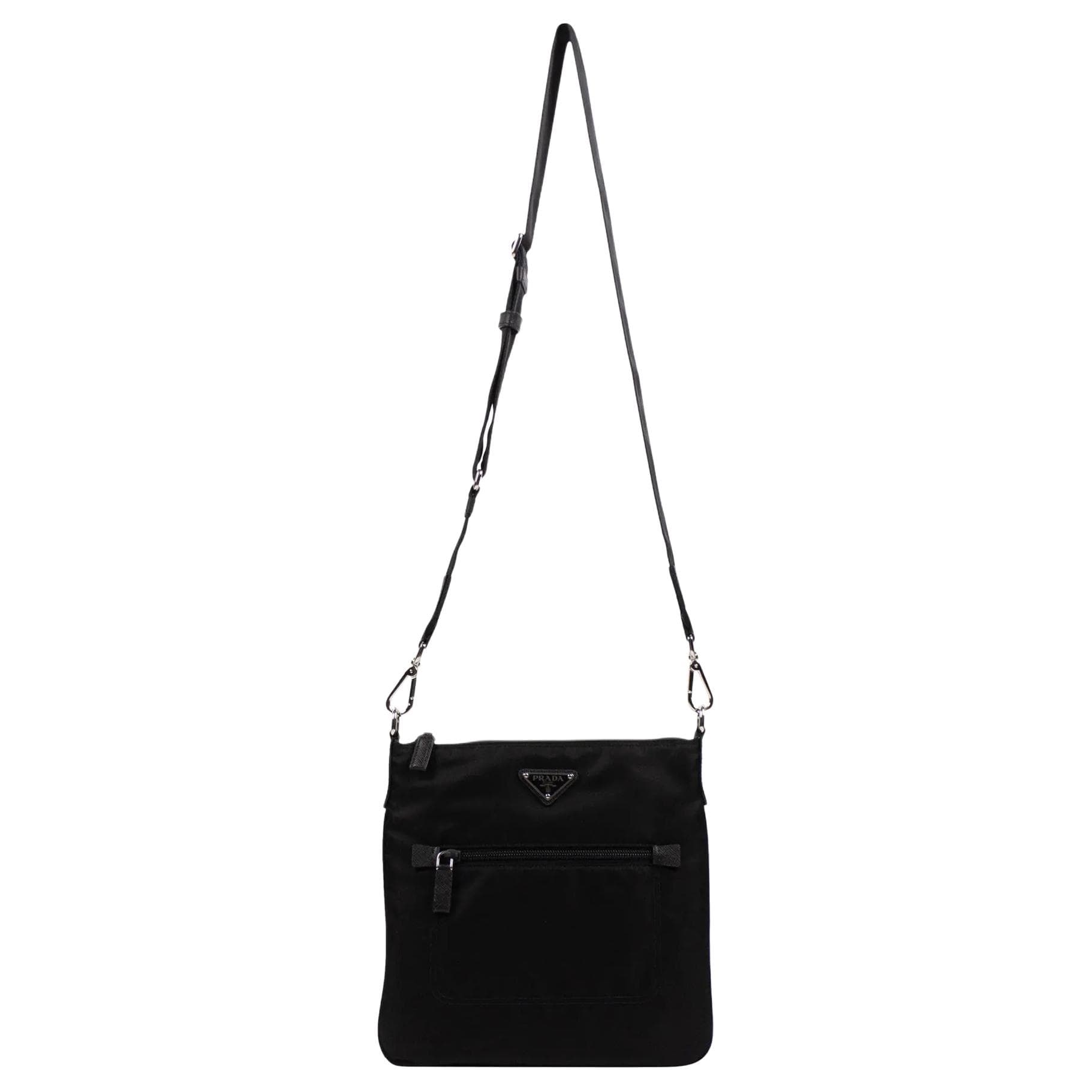 Prada Nylon Crossbody Bag Black