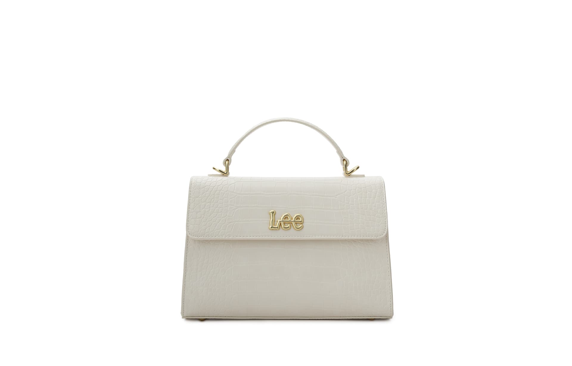 Lee Earth Croc Embossed Crossbody Bag