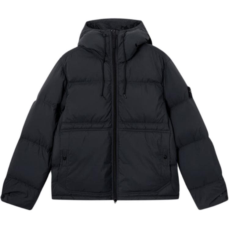 Stone Island Logo Embroidered Down Jacket