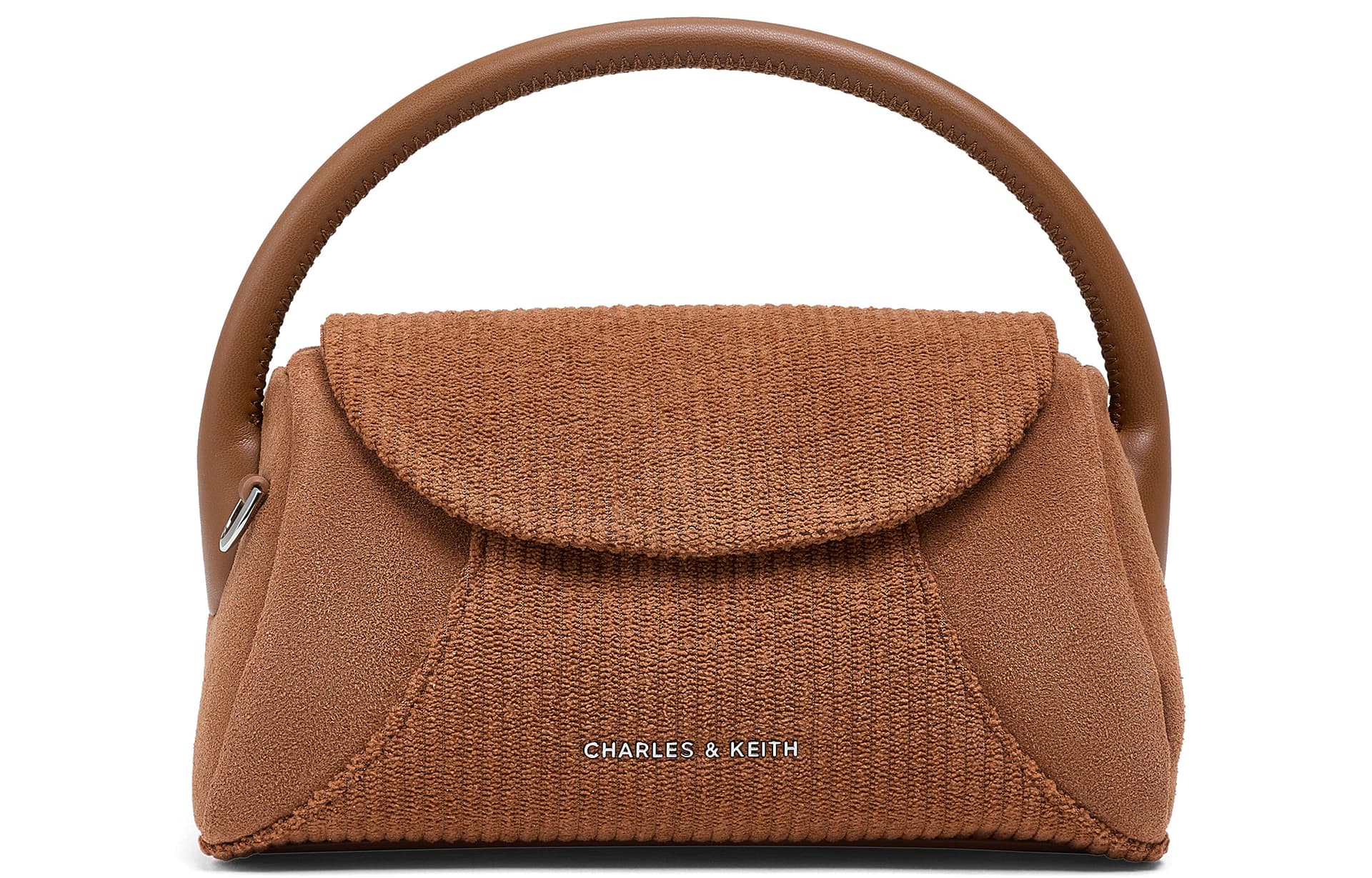 CHARLES&KEITH Patchwork Suede Crossbody Bag Small