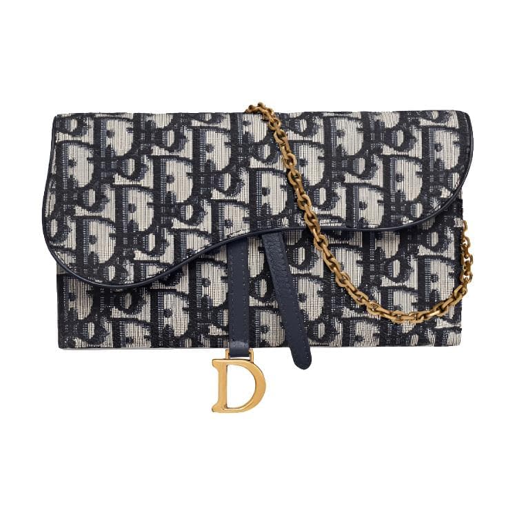 Dior Saddle Oblique Denim Blue