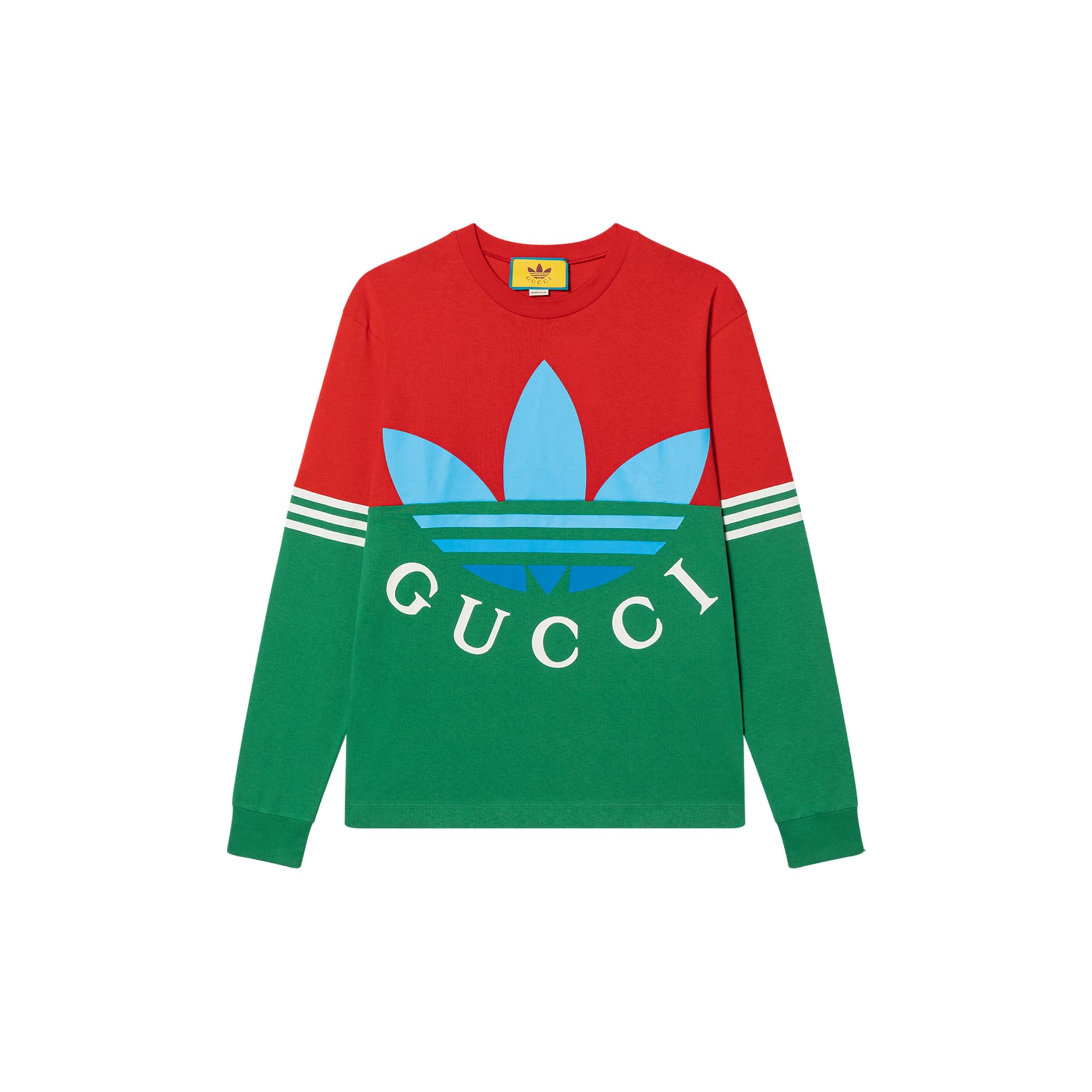 GUCCI/古驰 Gucci x adidas SS23 Long Sleeve T-Shirt Green