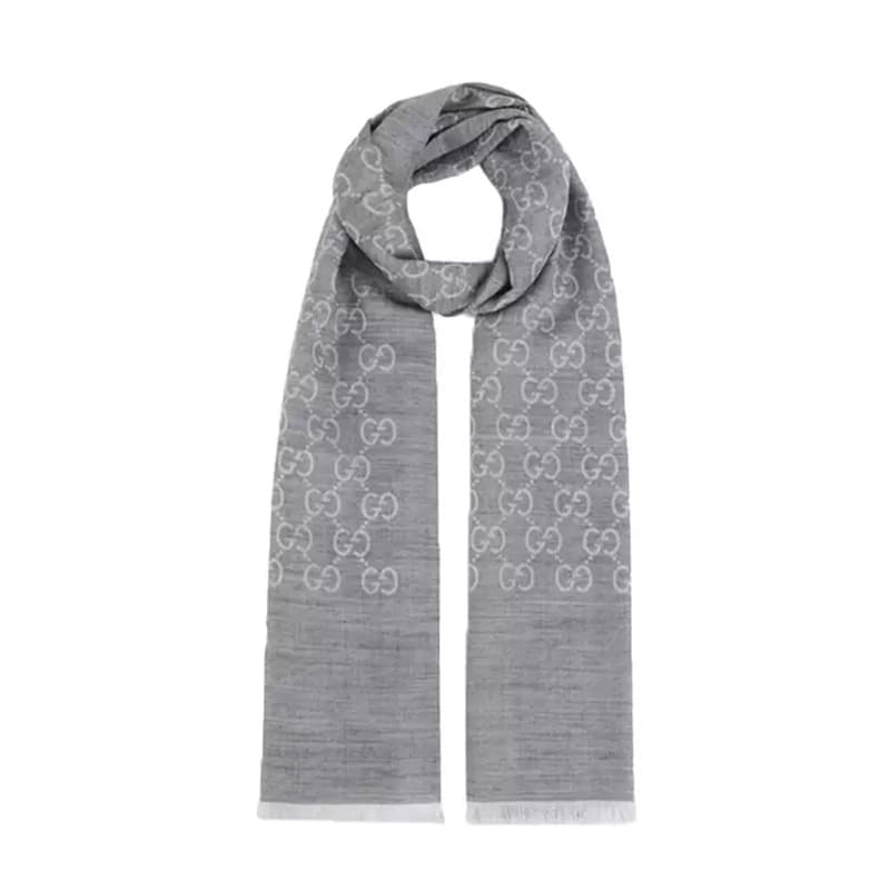 GUCCI/古驰 Gucci Scarf Light Grey