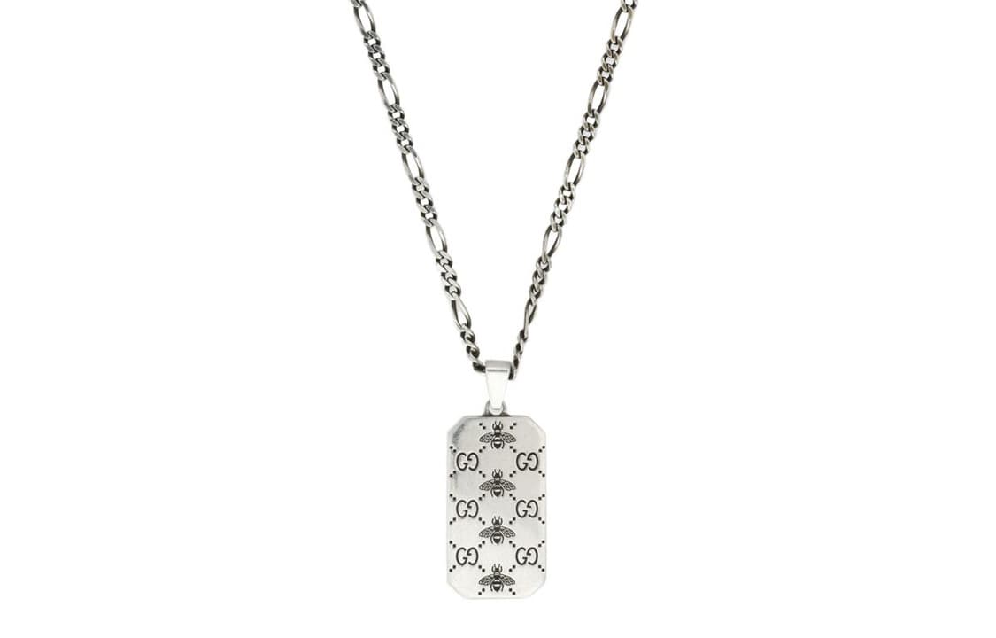 GUCCI/古驰 GUCCI GG Marmont Pendant Necklace Silver