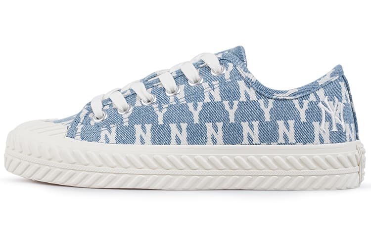 MLB Low Canvas Blue White