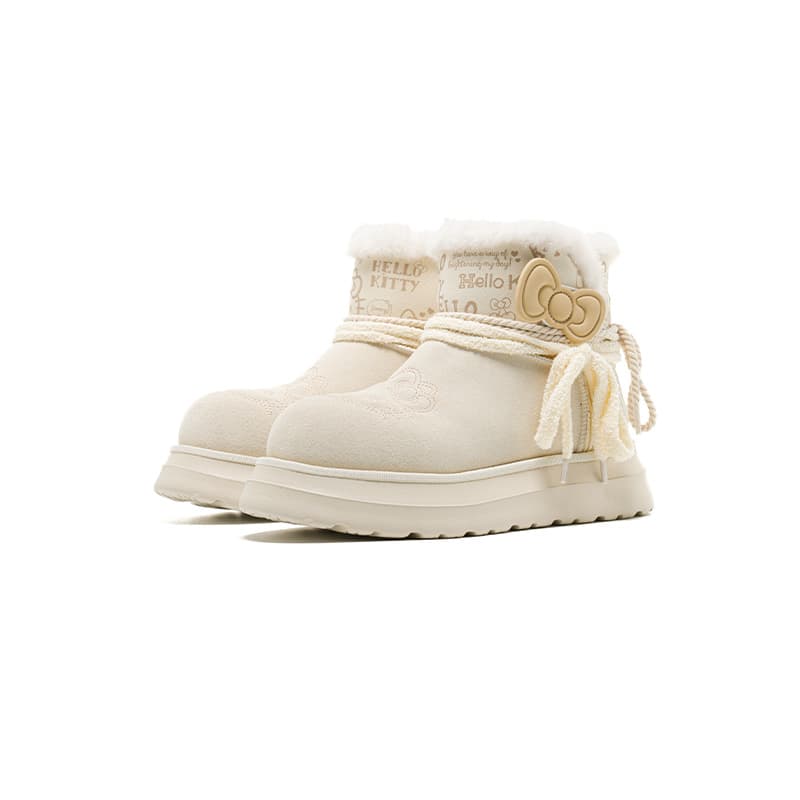 Sanrio x OLD ORDER Snow Boots Cream