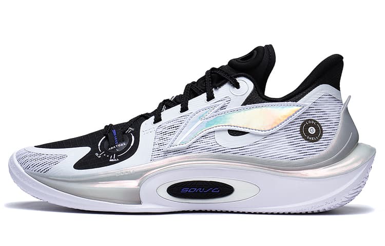 李宁 Li-Ning Yushuai 11 White Black Silver