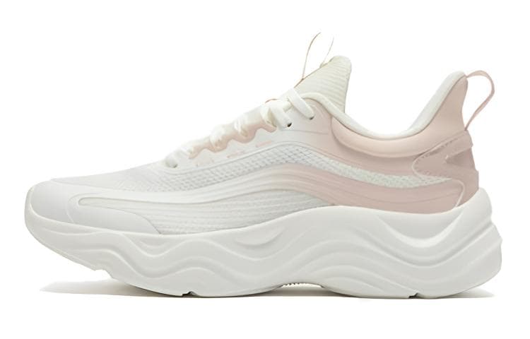 361° Linglong Low-Top Running Shoes White Pink