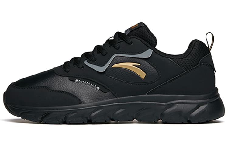 安踏 Anta Running Shoes Black Grey Gold