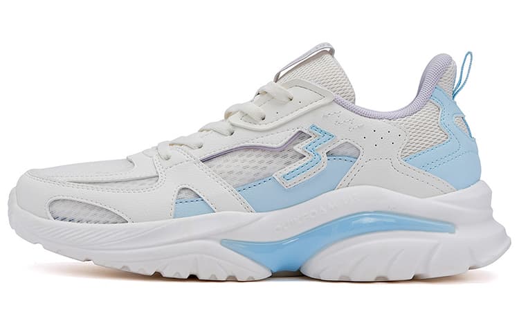 361° Retro Low Running Shoes White Blue