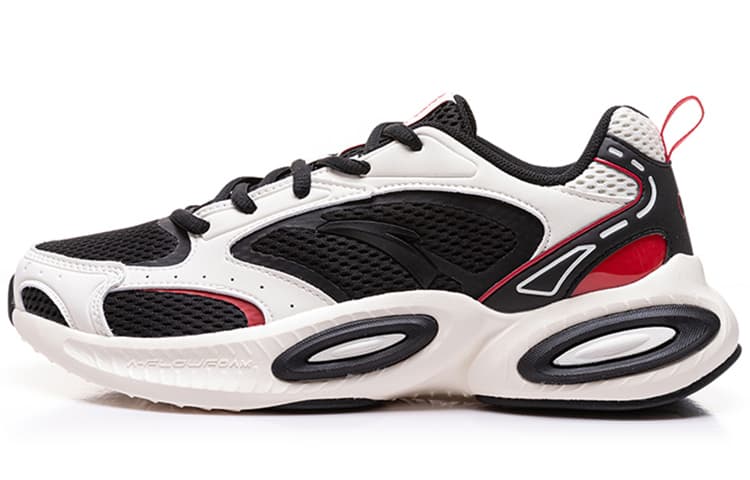 安踏 Anta Running Shoes Low Black White