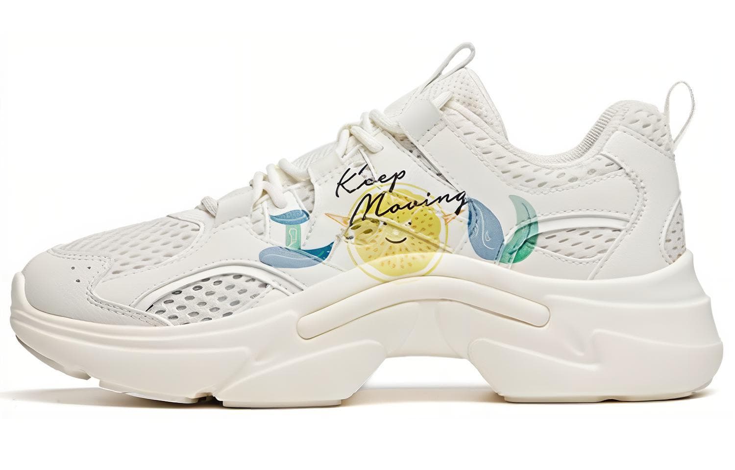 安踏 Anta Running Shoes Low Cut White Yellow