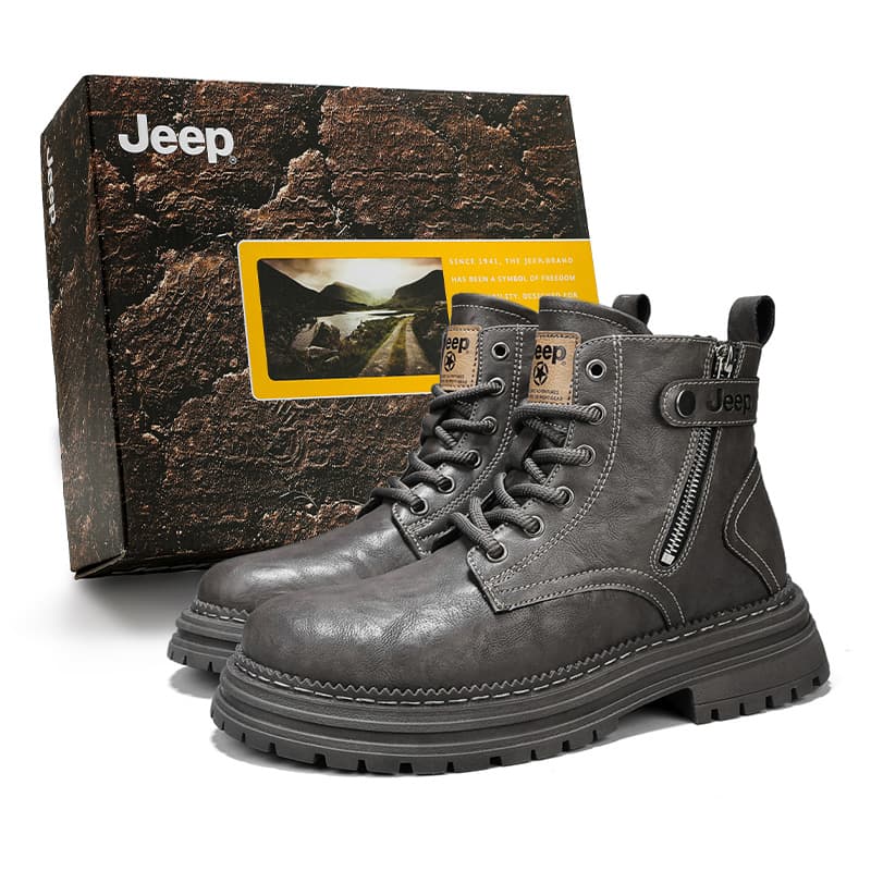 Jeep Martin Boots Grey