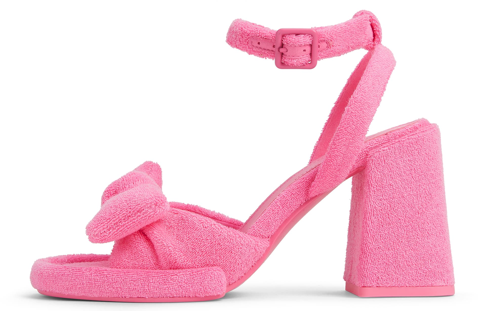 CHARLES&KEITH CHARLESKEITH ck PU 9.5cm PinkBLACK TEXTUREDGreen