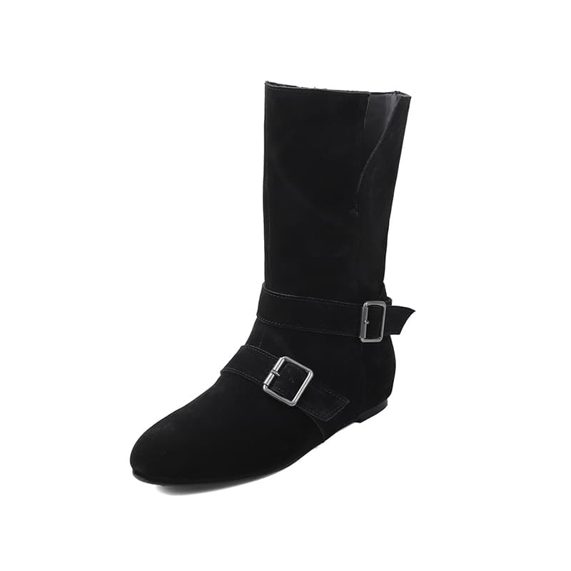 Yeezyy Reezy Yeezy Reezy 2025 Fall Winter Vintage Belt Buckle Boots