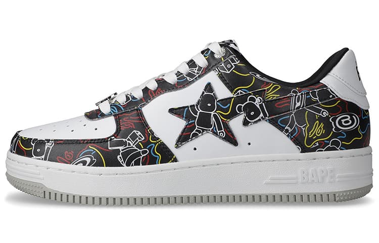 Кроссовки Medicom Toy x A BATHING APE STA BE@R CAMO Black Camo