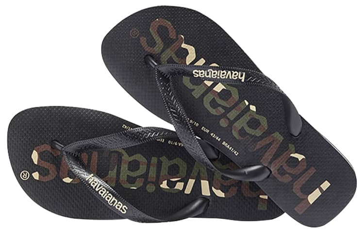Havaianas Logomania Camo Black