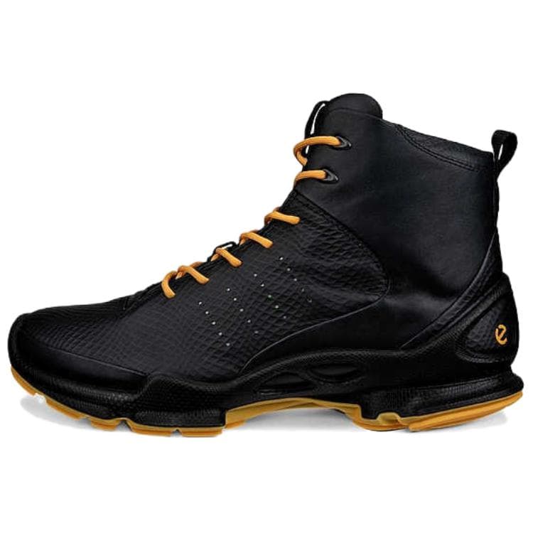ecco/爱步 Ecco High Top Running Shoes Black Yellow