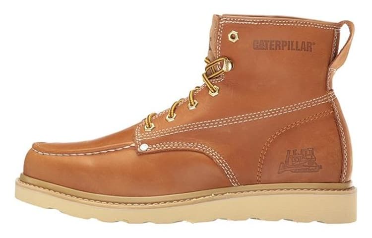 CAT Durable High-Top Outdoor Boots Brown Yellow