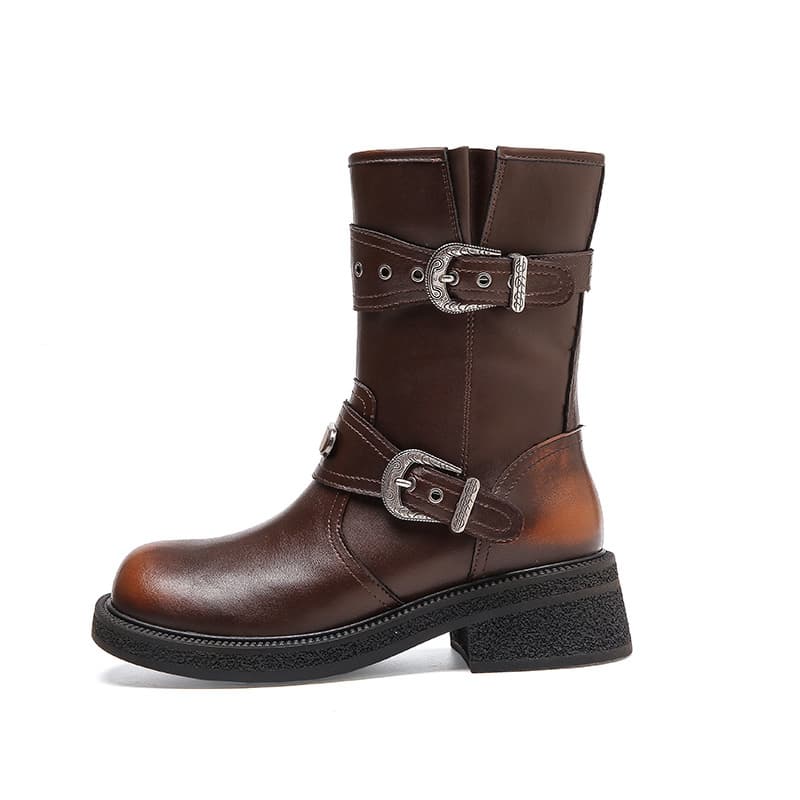 达芙妮 DAPHNE Daphne Retro Ankle Boots