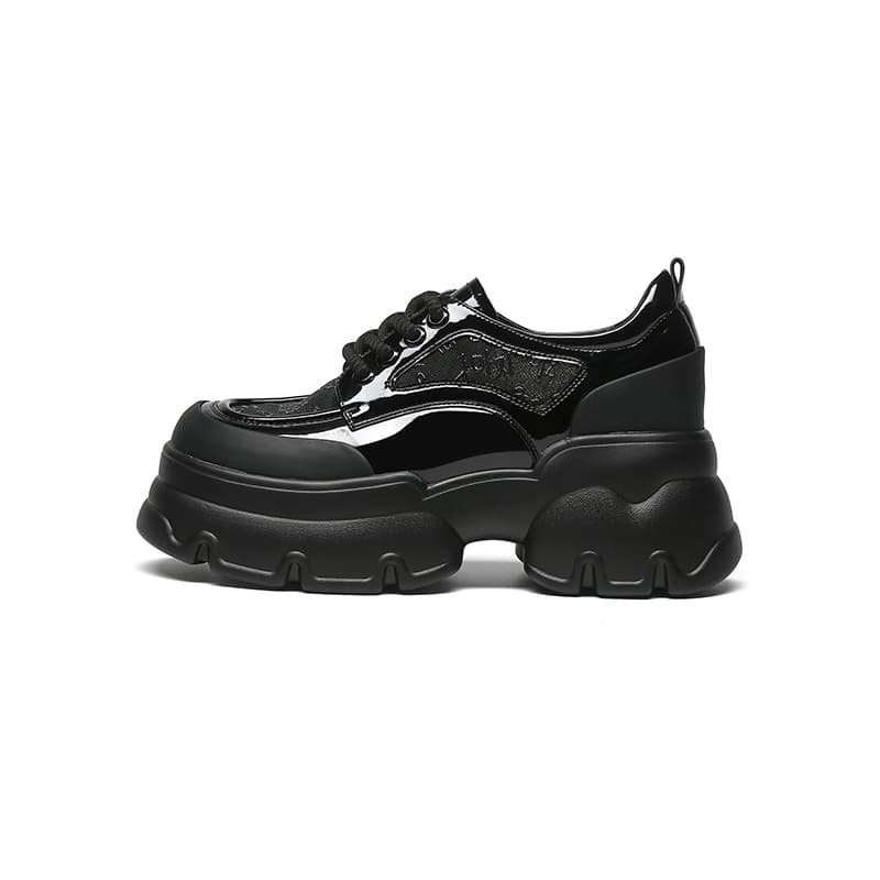 达芙妮 DAPHNE DAPHNE PU Classic Platform Sneakers 5cm