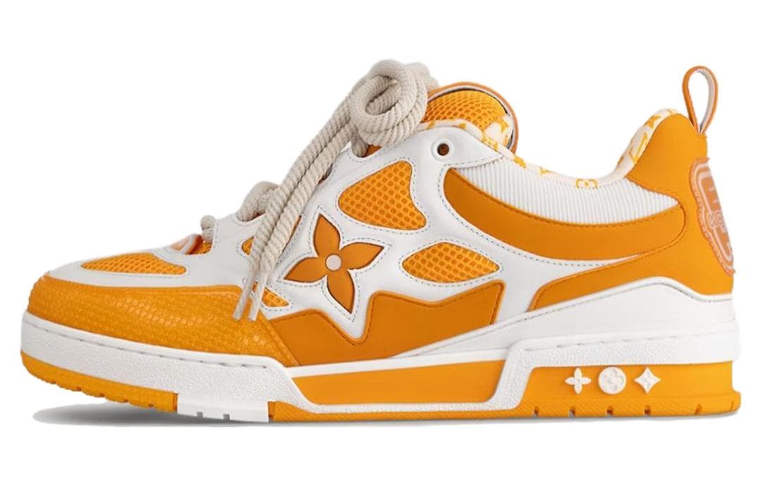 LOUIS VUITTON/路易威登 Louis Vuitton LV Skate Sneaker White Orange