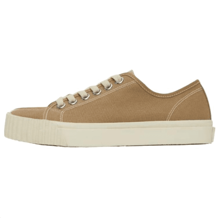 Maison Margiela/马吉拉 Maison Margiela Tabi Low Canvas Sneakers Light Brown