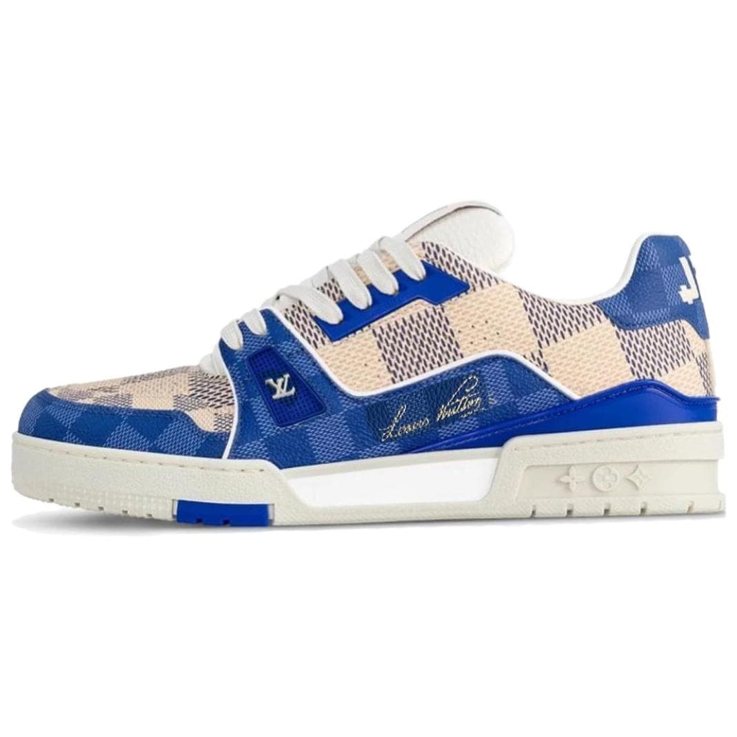 LOUIS VUITTON/路易威登 Louis Vuitton Trainer Low Blue Beige