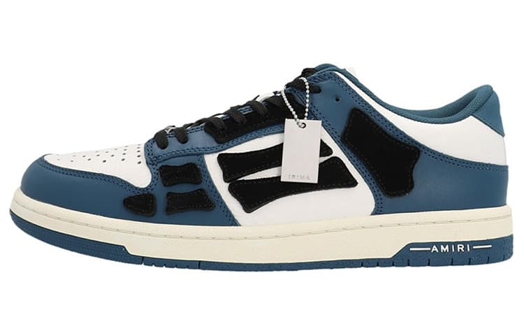 AMIRI Skel-Top Low Blue White Black