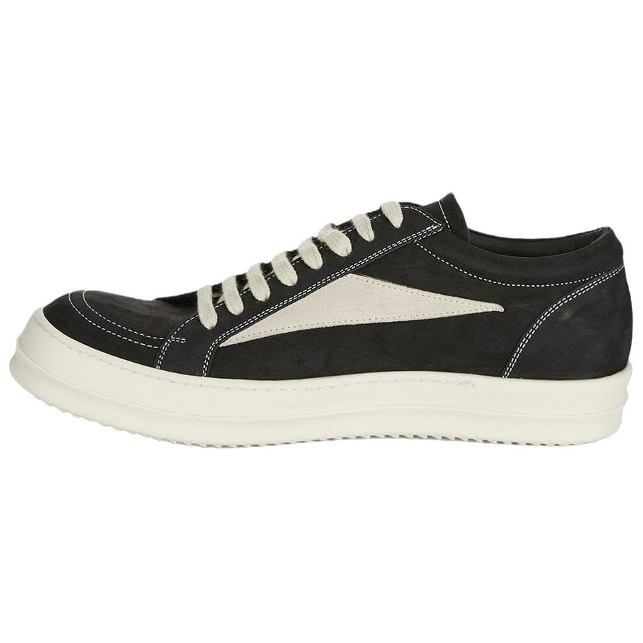 Rick Owens Low Top Sneakers Black White