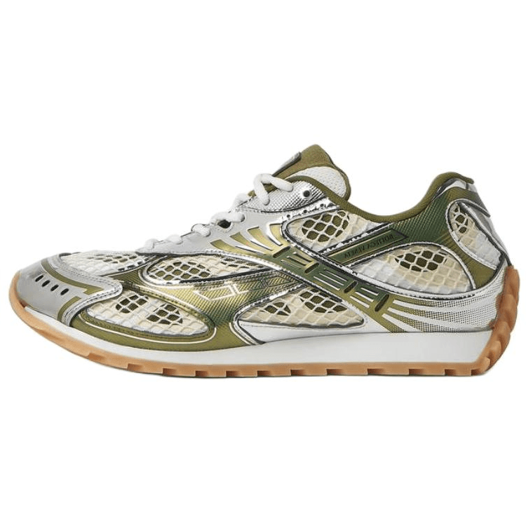 Bottega Veneta/葆蝶家 Bottega Veneta Round Toe Low Top Sneakers Brown