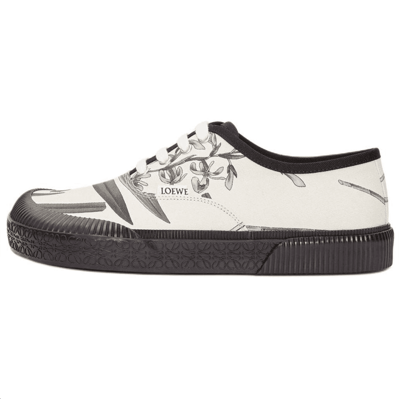 LOEWE Canvas Low Top Green